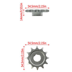 Woodniu Racein Surron Hyper Bee 12T 420 Sprocket - 12 Tooth Countershaft Drive Sprocket for Surron Hyper Bee Electric Dirt Bike