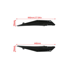 Woodniu Racein Surron Ultra Bee Lower Side Panels - Carbon Fiber Style Lower Body Covers for Surron Ultra Bee Electric Dirt Bike