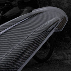 Woodniu Racein Carbon Fiber Style Front Fender - Mudguard for Zongshen CINECO EX1 Off-Road E-Bike