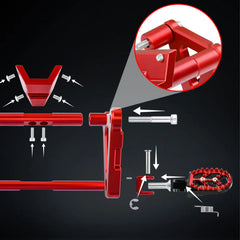 Woodniu Racein CNC Foot Pegs Assembly - Footrest Pedals for Zongshen CINECO EX1 Off-Road E-Bike