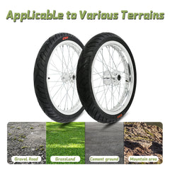 Woodniu Racein Surron Light Bee X 17-inch Supermoto Wheel Set - 17" On-Road Wheel Set (No Brake Discs/Sprockets/Chain) for Surron Light Bee X Electric Dirt Bike