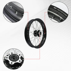 Woodniu Racein Surron Light Bee X Spoke Wheel Rim Assembly - 16/17 Inch Pre-Built Wire Spoke Complete Wheel for Surron Light Bee X Electric Dirt Bike