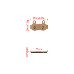 Woodniu Racein Sintered Metal Disc Brake Pads - Front and Rear Pad Set for Surron Ultra Bee Off-Road Motorcycle