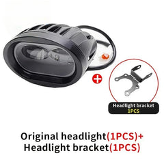 Woodniu Racein LED Headlight Assembly with Mount Bracket for Surron Light Bee X Segway X160 X260 Off-Road Motorcycle