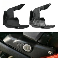 Woodniu Racein Carbon Fiber Battery Lock Cover - Compartment Trim Surround for Surron Light Bee X S Off-Road Motorcycle