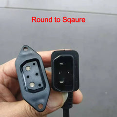 Woodniu Racein Charger Conversion Adapter Cable for Super Soco TS / TC - Pin to Square Charging Plug & Socket