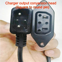 Woodniu Racein Charger Conversion Adapter Cable for Super Soco TS / TC - Pin to Square Charging Plug & Socket