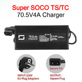For Super SOCO Charger TC MAX TS TC CU CPX Scooter Original Motorcycles Accessories 10A15A Charger Round Pin To Square Pin Cable