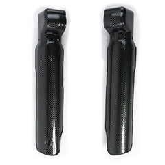 Woodniu Racein Carbon Fiber Fork Guard Plate Set - Front Suspension Protectors for Surron Light Bee X Off-Road Motorcycle