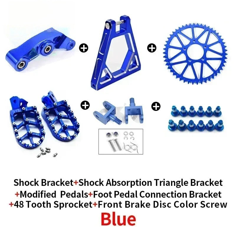 For Shock Absorbing Tripod Reinforced Rear Triangle Suspension CNC Sur-Ron Full Bike Modification Frame Motorcycle Accessories