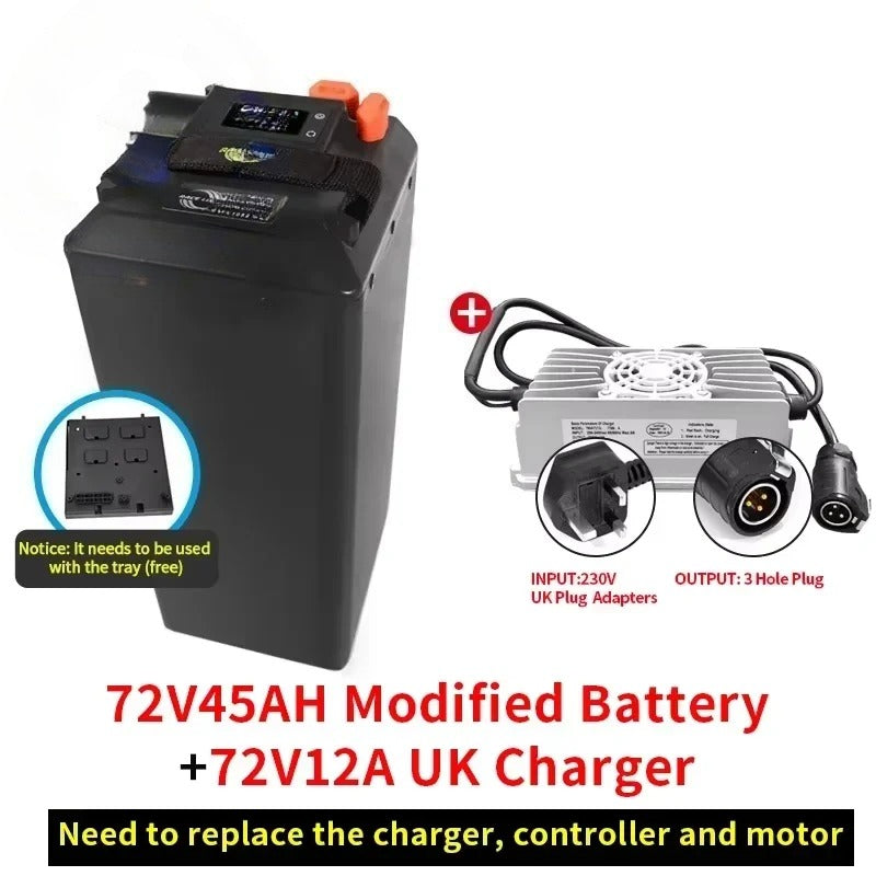 For Surron Light Bee X Battery Large Capacity Bluetooth 60V Direct Replacement Ant BMS For SurRon Motorcycles Off-road Dirtbike
