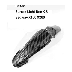 Front Fender for Surron Light Bee X/S and Segway X160/X260,Mudguard for Sur Ron Parts,Imitation Carbon Fiber Suron Accessories custom bike