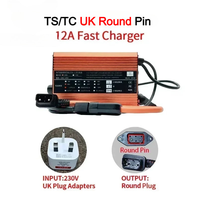 For Super SOCO TS TC MAX Charger 12A Adjustable High Current Fast Charging Outdoor Motorcycle Accessories TC-MAX