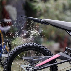 Extended Tail Fender for Surron Light Bee X/S,Imitation Carbon Fiber Longer Rear Fender for Surron X Electric Dirt Bike,Extra Long Mudguard Tail Fender for Suron (Water Transfer)