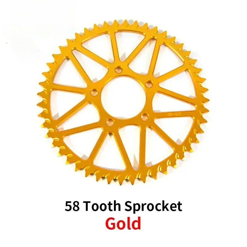 For Surron Light Bee S X Sprocket 48T 52T 54T 58T 64T Tooth Plate Wheel Sur Ron Accessories for Segway X160 X260 Motorcycle