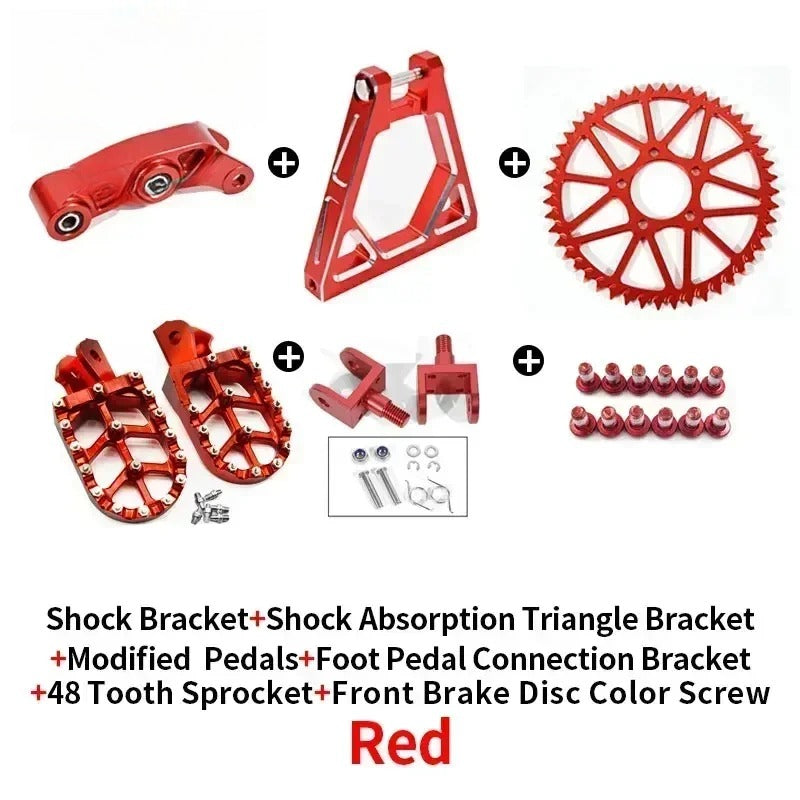 For Shock Absorbing Tripod Reinforced Rear Triangle Suspension CNC Sur-Ron Full Bike Modification Frame Motorcycle Accessories