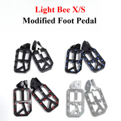 For Light BeeX SegwayX160 X260 2025 New Customized Modified Pedal Silver Foot Pedal Off-Road Electric For Motorcycle Accessories