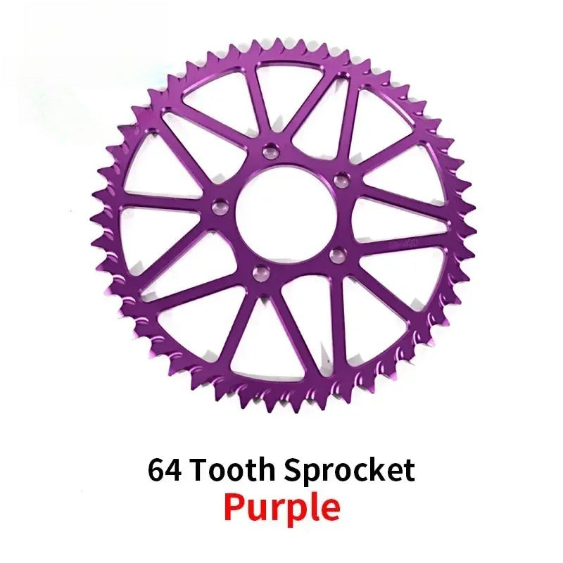 For Surron Light Bee S X Sprocket 48T 52T 54T 58T 64T Tooth Plate Wheel Sur Ron Accessories for Segway X160 X260 Motorcycle