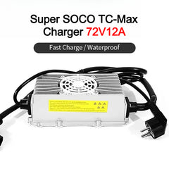 For Super SOCO TC MAX Charger Waterproof 72V12A High Current Fast Charging Outdoor Electric motorcycle Accessories For TC-MAX