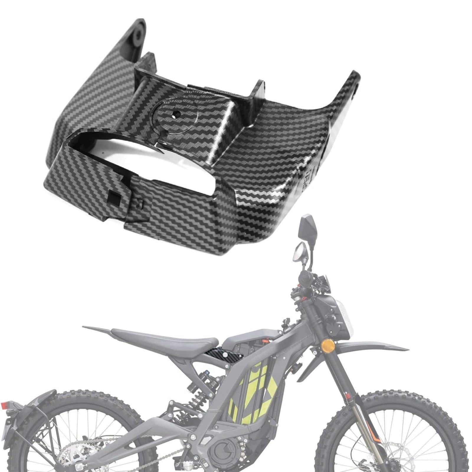Accessories for SurRon Light Bee X S LBX, Upgrades Parts for Segway X160 X260 Imitation Carbon Fiber Ignition Key Switch Cover, Battery Lock Cover, Inner Plate, Front Rear Wheel Fender, Center Axle Guard, Motor Protection, Gift