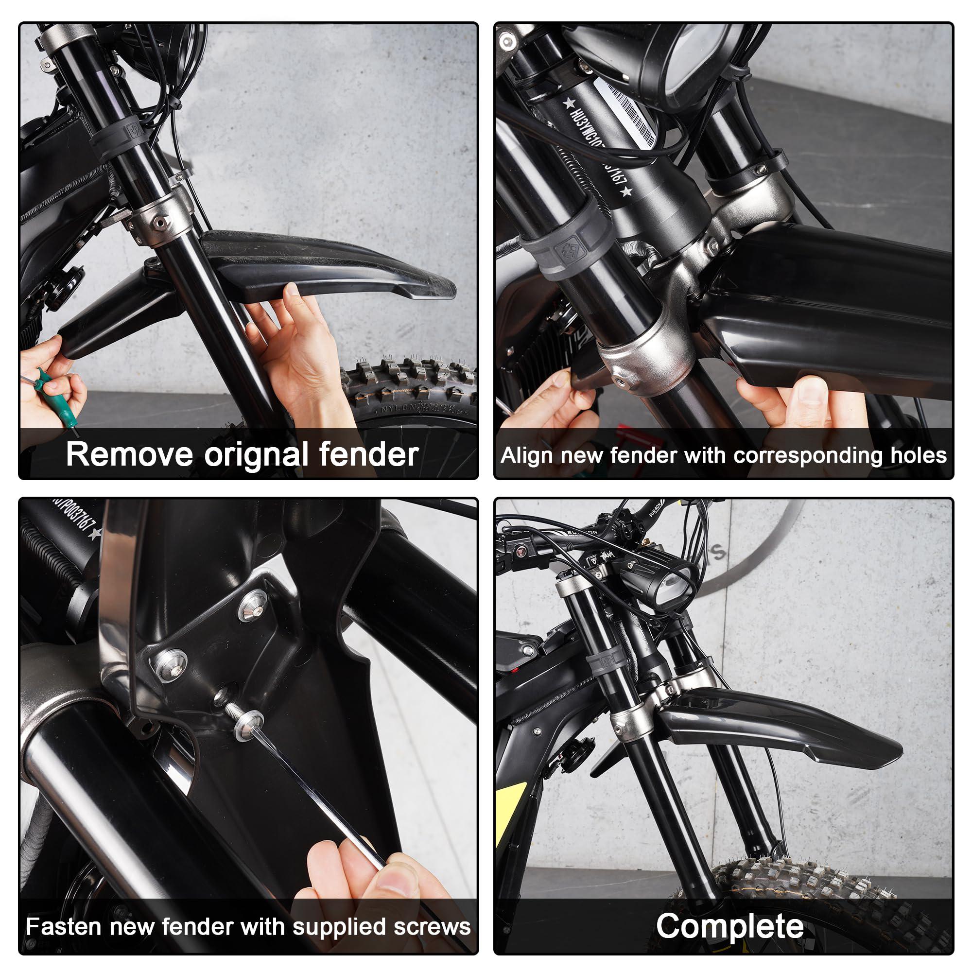 Front Fender for Surron Light Bee X/S and Segway X160/X260,Mudguard for Sur Ron Parts, Surron Accessories