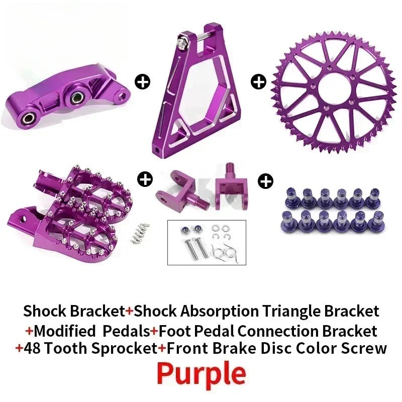 For Shock Absorbing Tripod Reinforced Rear Triangle Suspension CNC Sur-Ron Full Bike Modification Frame Motorcycle Accessories