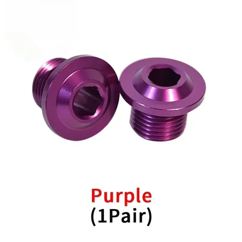 One Pair for Light BeeX Segway X160 X260 DNM and KKE Nut Front Fork Front Axle Screw High-strength Aviation Aluminum Alloy