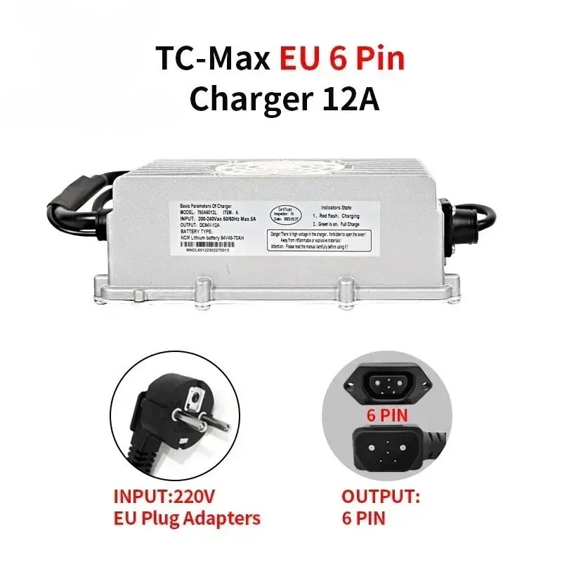 Suitable for Super SOCO TC TS TC-MAX High Current Charger 12A Fast Charging Communication Protocol Compatible