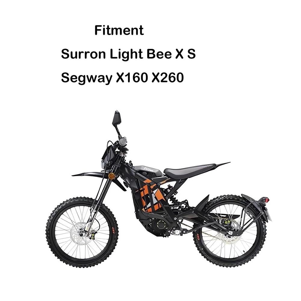 Rear Wheel Fender for SurRon Sur Ron X S LBX/ Segway X160 X260, Imitation Carbon Fiber Motorcycle Shock Mudguard Mud Guard for Ebike Light Bee X and S/X160/X260 Motorbike