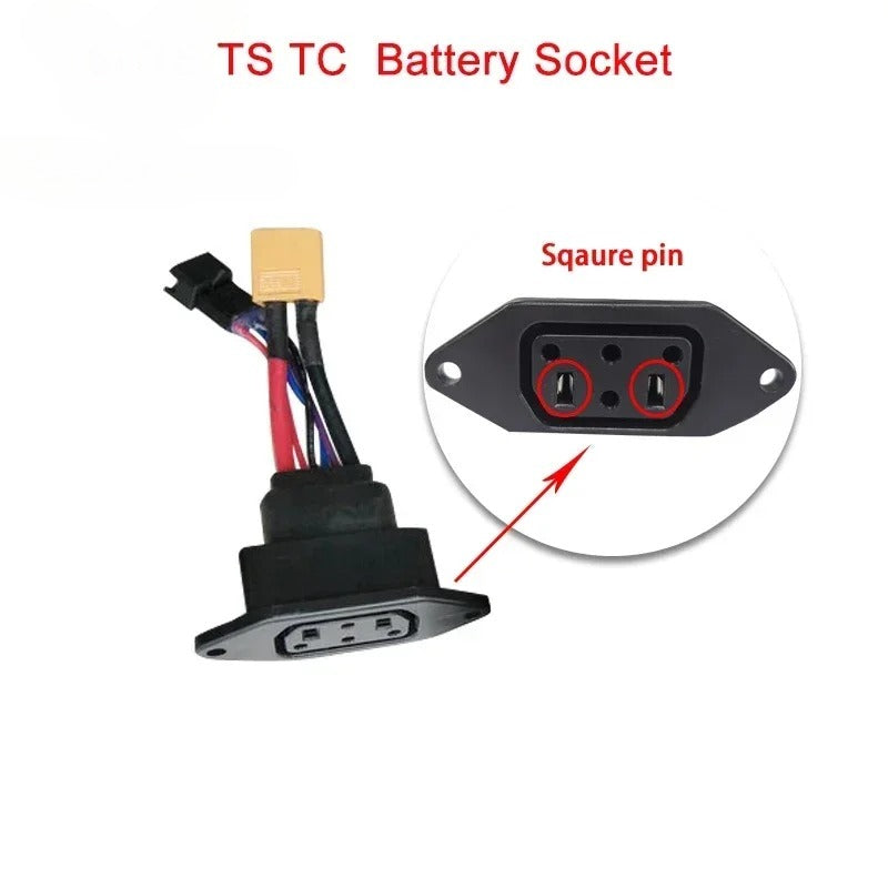 For Super SOCO Battery Connector TS TC Original Motorcycles Accessories Body Charging Plug Battery Socket Cable Electric Bikes