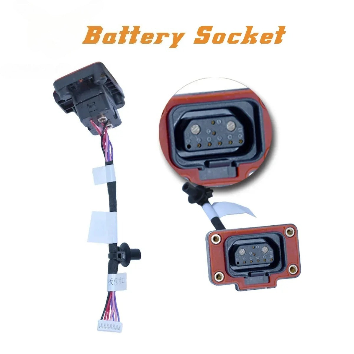 For Super SOCO TS Street Hunter TC Wanderer Aviation Socket Battery Body Charging Plug Battery Socket Charge Discharge Cable
