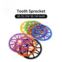 For Surron Light Bee S X Sprocket 48T 52T 54T 58T 64T Tooth Plate Wheel Sur Ron Accessories for Segway X160 X260 Motorcycle