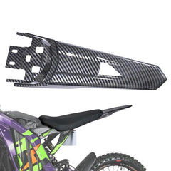 Extended Tail Fender for Surron Light Bee X/S,Imitation Carbon Fiber Longer Rear Fender for Surron X Electric Dirt Bike,Extra Long Mudguard Tail Fender for Suron (Water Transfer)
