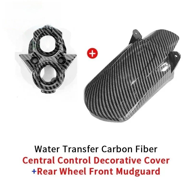 Carbon Fiber Full Bike Water Transfer Parts Fender Rear Mudguard Battery Sur-Ron Parts Compartment Cover Motorcycle Accessories