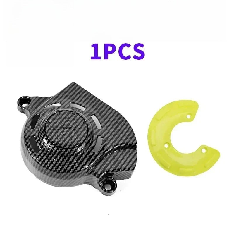 Motorcycle Motor Protection Cover For Light Bee Water Transfer Carbon Fiber Motor Pulley Guard Sur-Ron Off-Road Bike Accessories