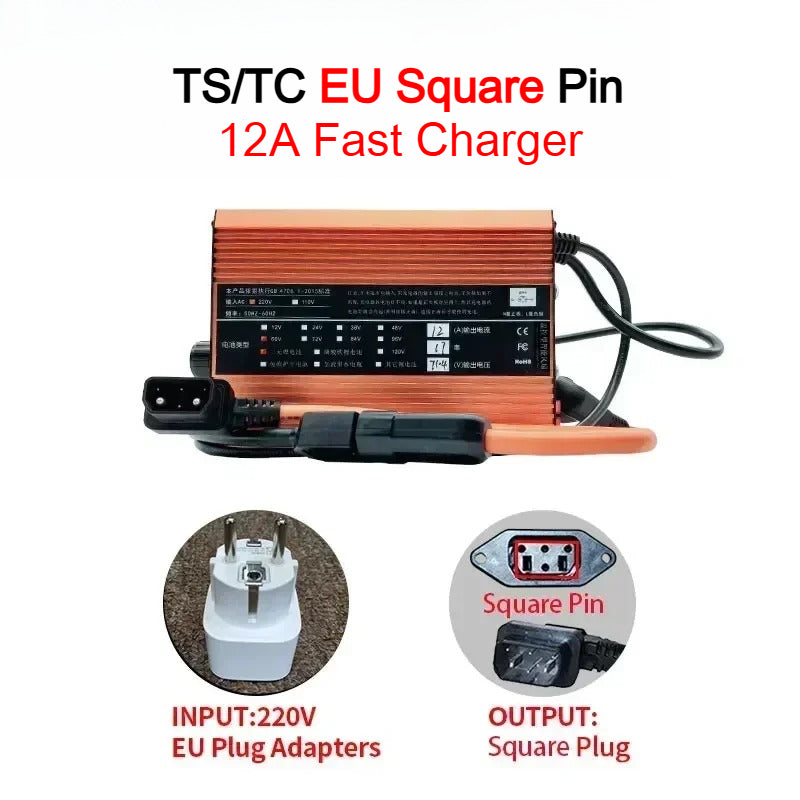 For Super SOCO TS TC MAX Charger 12A Adjustable High Current Fast Charging Outdoor Motorcycle Accessories TC-MAX