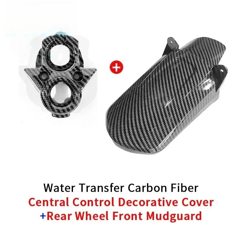 Carbon Fiber Full Bike Water Transfer Parts Fender Rear Mudguard Battery Sur-Ron Parts Compartment Cover Motorcycle Accessories