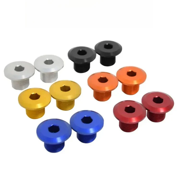 Woodniu Racein CNC Aluminum Front Fork Shaft Nut Set - Front Axle Bolts for Surron Ultra Bee Off-Road Motorcycle