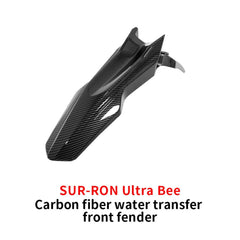 Front Fenders for Surron Ultra Bee, Water Transfer Carbon Fiber Pattern Mudguard Sur Ron parts Off-road Dirt Bike Motorcycle Accessories
