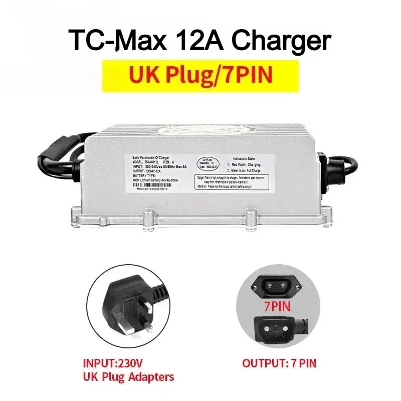 For Super SOCO TC MAX Charger Waterproof 72V12A High Current Fast Charging Outdoor Electric motorcycle Accessories For TC-MAX