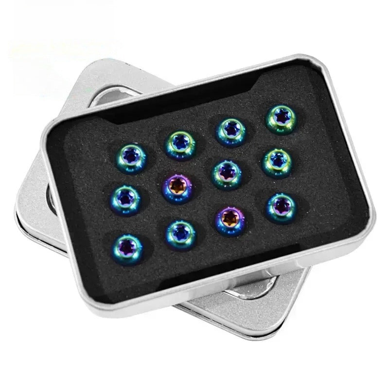 For Light Bee X Segway X160 X260 Colorful Front Brake Disc Pad Titanium Alloy Disc Screws M5 10mm Sur-Ron Motorcycle Accessories
