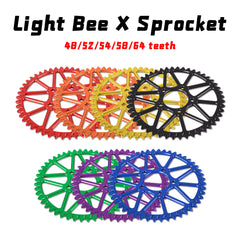 For Surron Light Bee S X Sprocket 48T 52T 54T 58T 64T Tooth Plate Wheel Sur Ron Accessories for Segway X160 X260 Motorcycle