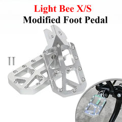 For Light BeeX SegwayX160 X260 2025 New Customized Modified Pedal Silver Foot Pedal Off-Road Electric For Motorcycle Accessories