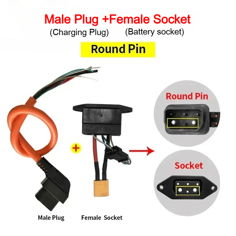 For Super SOCO Plug TS TC Original Motorcycles Accessories Body Charging Plug Battery Socket Cable Charge Discharge Wire