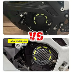 Motorcycle Motor Protection Cover For Light Bee Water Transfer Carbon Fiber Motor Pulley Guard Sur-Ron Off-Road Bike Accessories