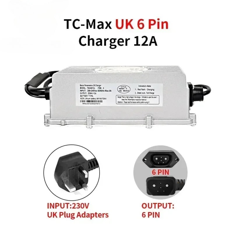 Suitable for Super SOCO TC TS TC-MAX High Current Charger 12A Fast Charging Communication Protocol Compatible