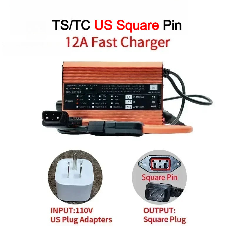 For Super SOCO TS TC MAX Charger 12A Adjustable High Current Fast Charging Outdoor Motorcycle Accessories TC-MAX