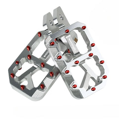 Silver Pedals for Surron Light Bee X Segway X160 X260 New Customized Modified Pedals Foot Pegs E-Bike for SurRon Motorcycle Part