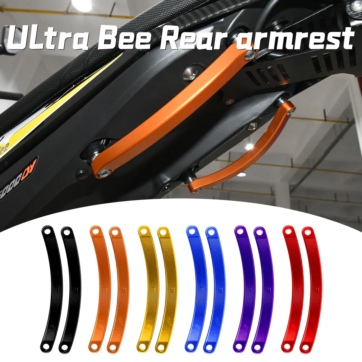 Woodniu Racein Surron Ultra Bee Rear Grab Handles - Passenger Grab Bars Upgrade Kit for Surron Ultra Bee Electric Dirt Bike