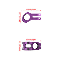 Woodniu Racein Surron Light Bee X/S Handlebar Stem - 31.8*45mm CNC Aluminum Alloy Short Handle Bar Mount Stem for Surron Light Bee X/S Electric Dirt Bike